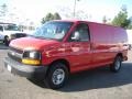2005 Victory Red Chevrolet Express 3500 Commercial Van  photo #3