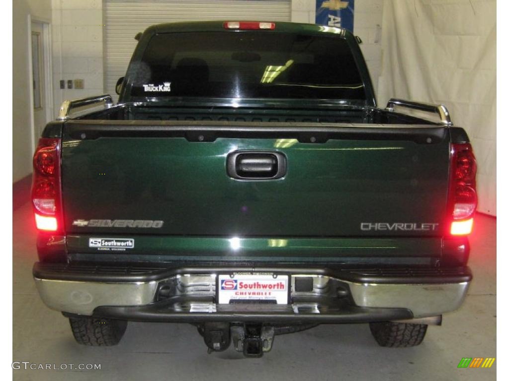 2003 Silverado 1500 Z71 Extended Cab 4x4 - Dark Green Metallic / Dark Charcoal photo #3