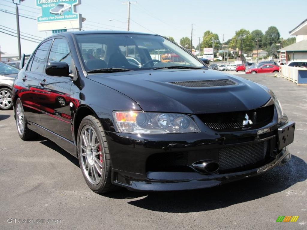 2006 Lancer Evolution IX MR - Tarmac Black / Black Alcantara photo #1