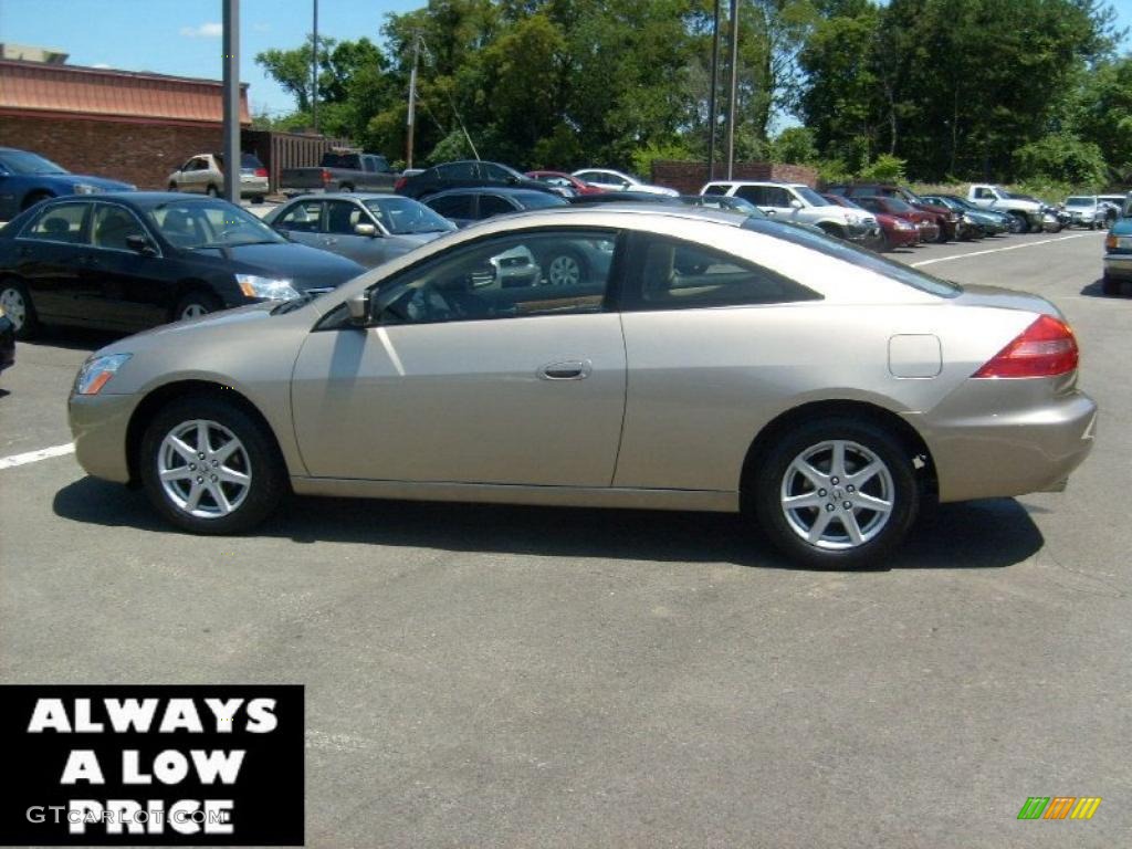 2003 Accord EX V6 Coupe - Desert Mist Metallic / Ivory photo #4