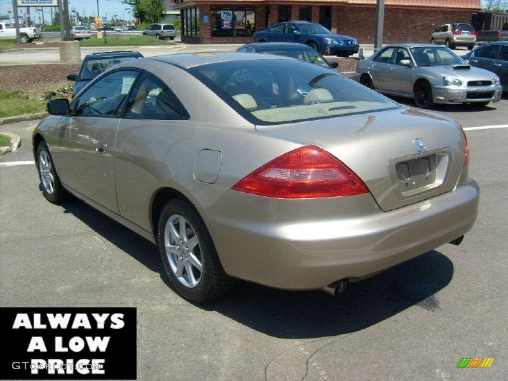2003 Accord EX V6 Coupe - Desert Mist Metallic / Ivory photo #5