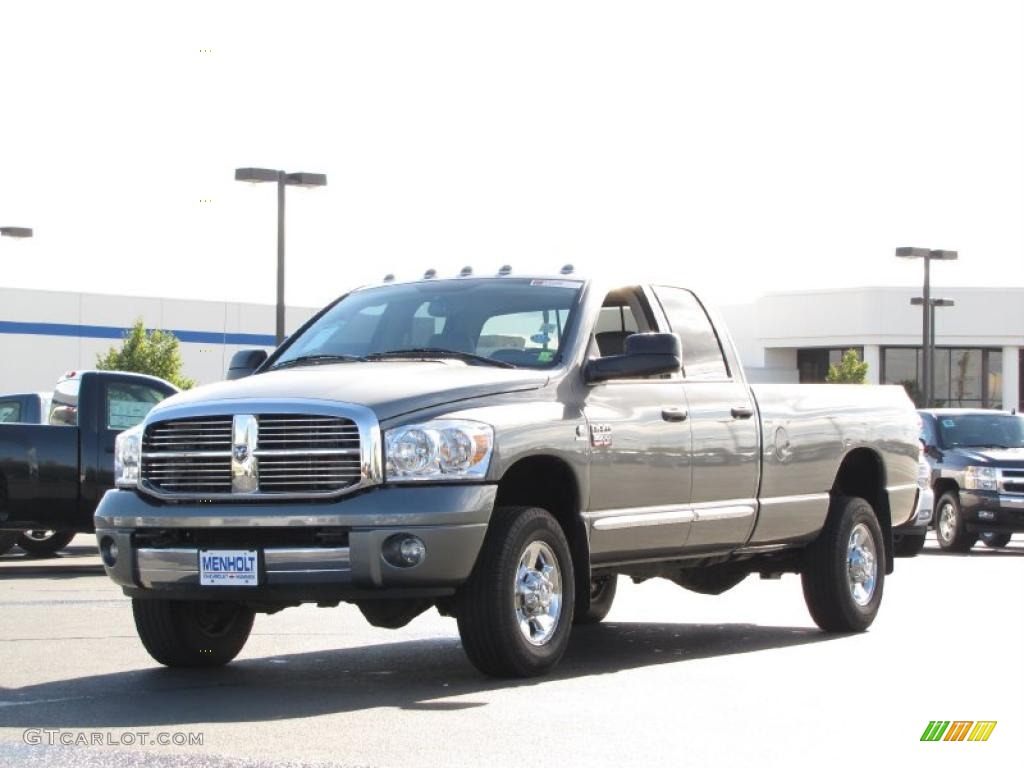 2008 Ram 3500 Laramie Quad Cab 4x4 - Mineral Gray Metallic / Medium Slate Gray photo #2