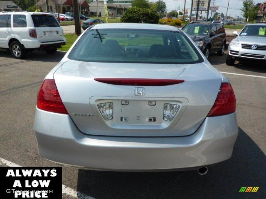 2007 Accord Value Package Sedan - Alabaster Silver Metallic / Black photo #6