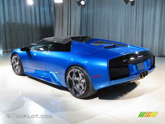 2006 Murcielago Roadster - Blue Monterey / Ivory/Blue Delphinus photo #2