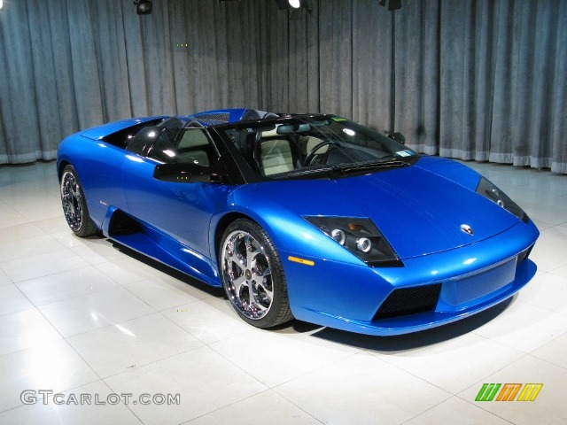 2006 Murcielago Roadster - Blue Monterey / Ivory/Blue Delphinus photo #3
