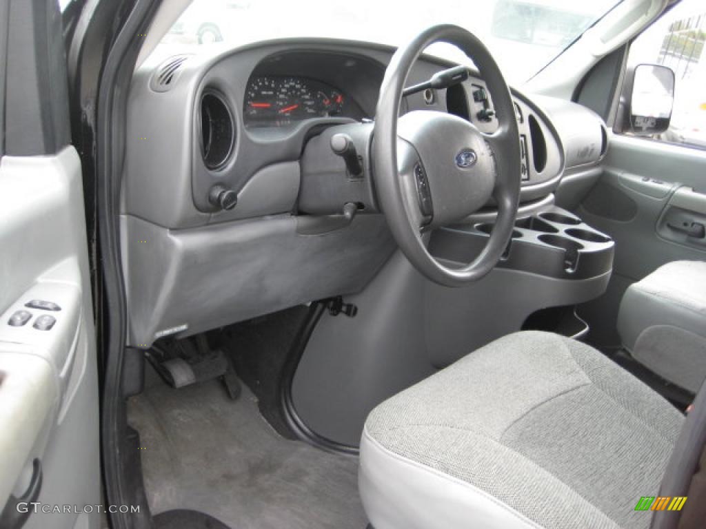 2004 E Series Van E350 Super Duty XL 15 Passenger - Black / Medium Flint photo #6