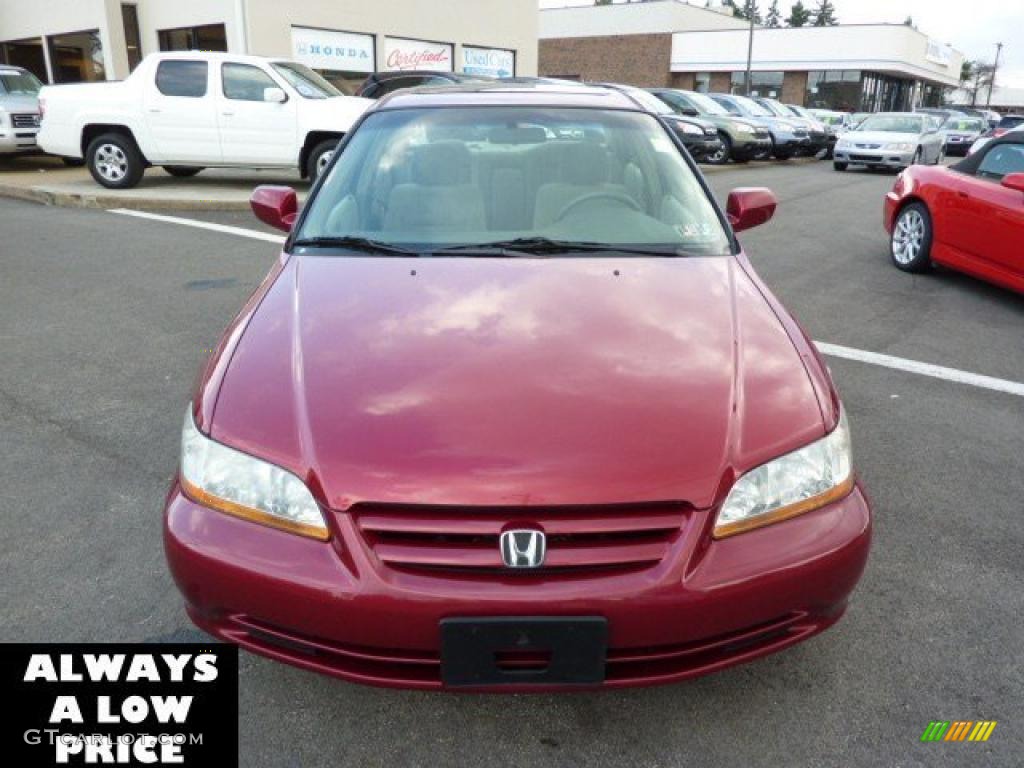 2002 Accord SE Sedan - Firepepper Red Pearl / Ivory photo #2