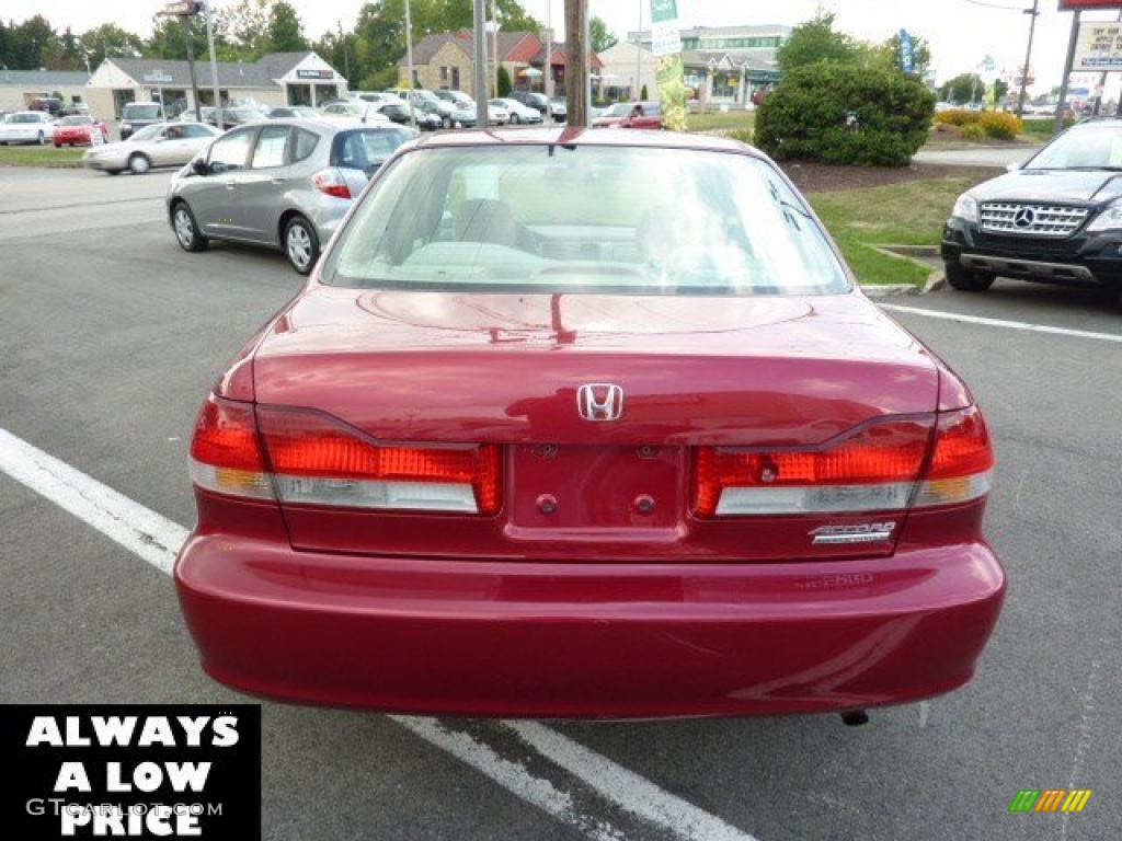 2002 Accord SE Sedan - Firepepper Red Pearl / Ivory photo #6