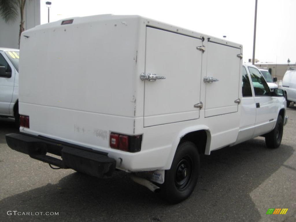 1998 C/K 2500 C2500 Extended Cab Chassis - White / Blue photo #3