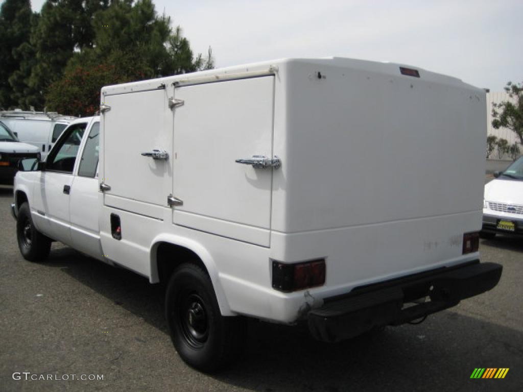 1998 C/K 2500 C2500 Extended Cab Chassis - White / Blue photo #4
