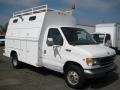 1999 Oxford White Ford E Series Cutaway E350 Commercial Utility Truck  photo #1