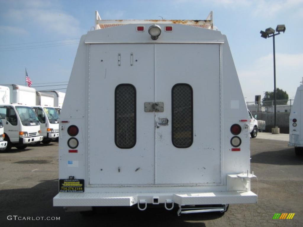 1999 E Series Cutaway E350 Commercial Utility Truck - Oxford White / Medium Graphite photo #4