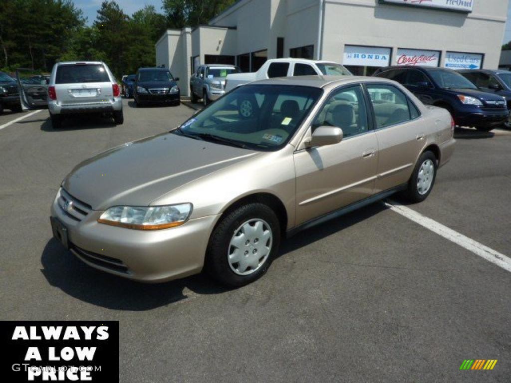 2002 Accord LX Sedan - Naples Gold Metallic / Ivory photo #3