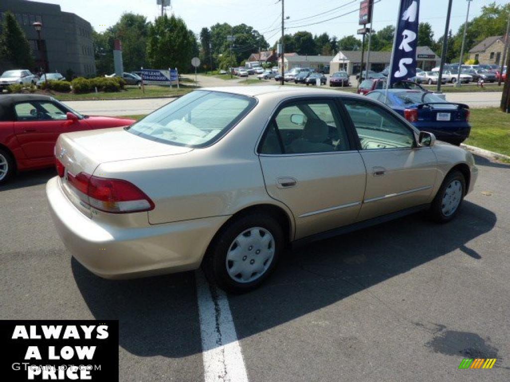 2002 Accord LX Sedan - Naples Gold Metallic / Ivory photo #7