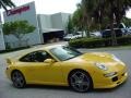 2008 Speed Yellow Porsche 911 Carrera S Coupe  photo #2