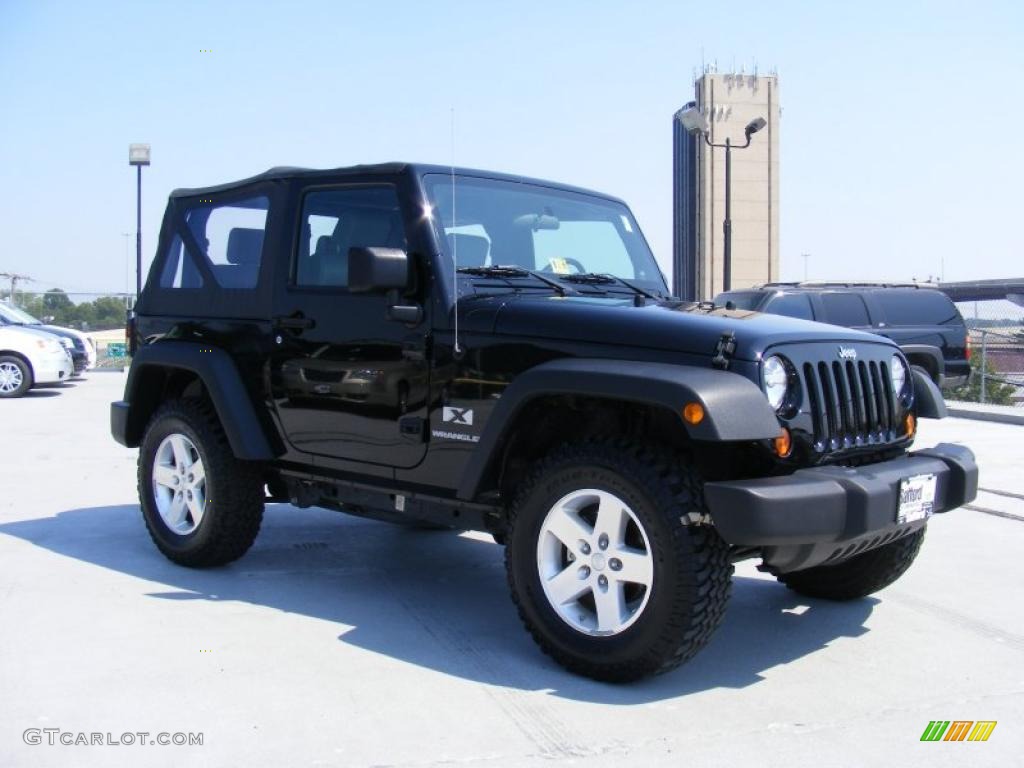 2009 Wrangler X 4x4 - Black / Dark Slate Gray/Medium Slate Gray photo #3