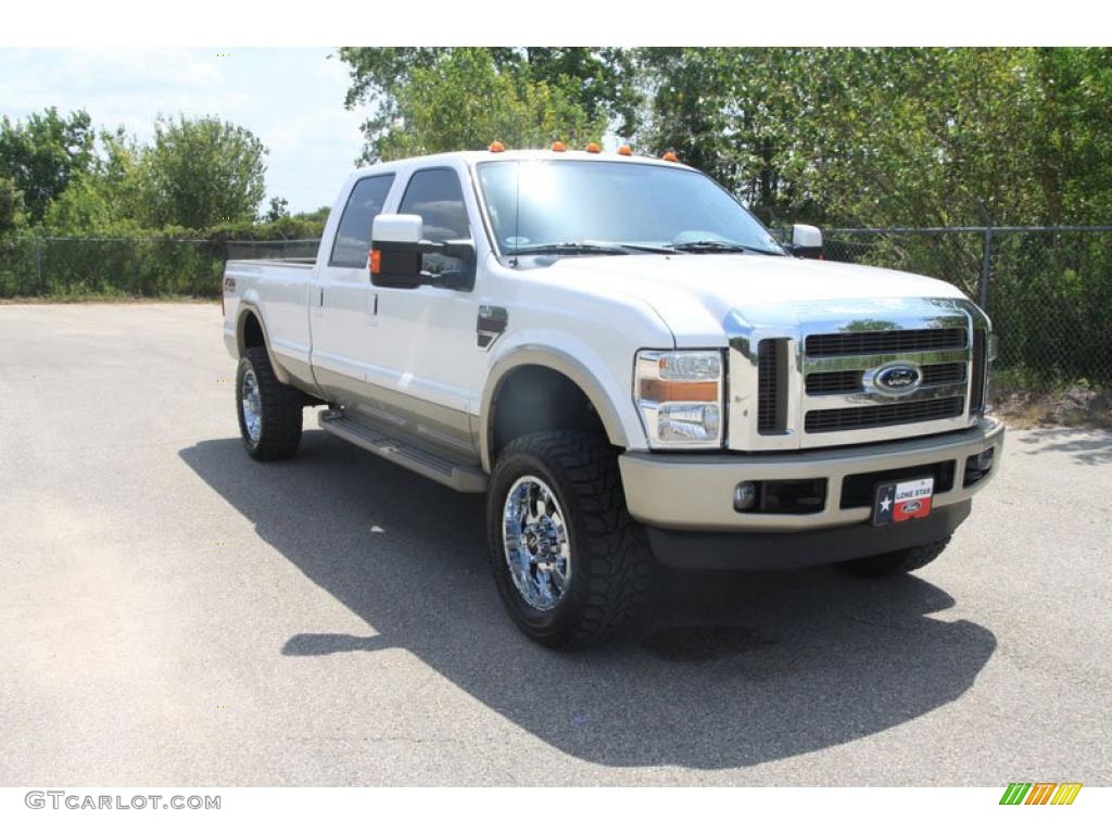 2010 F350 Super Duty King Ranch Crew Cab 4x4 - Oxford White / Chaparral Leather photo #1