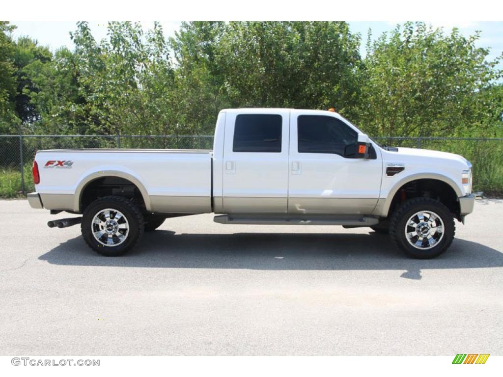 2010 F350 Super Duty King Ranch Crew Cab 4x4 - Oxford White / Chaparral Leather photo #2