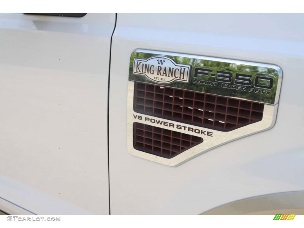 2010 F350 Super Duty King Ranch Crew Cab 4x4 - Oxford White / Chaparral Leather photo #12