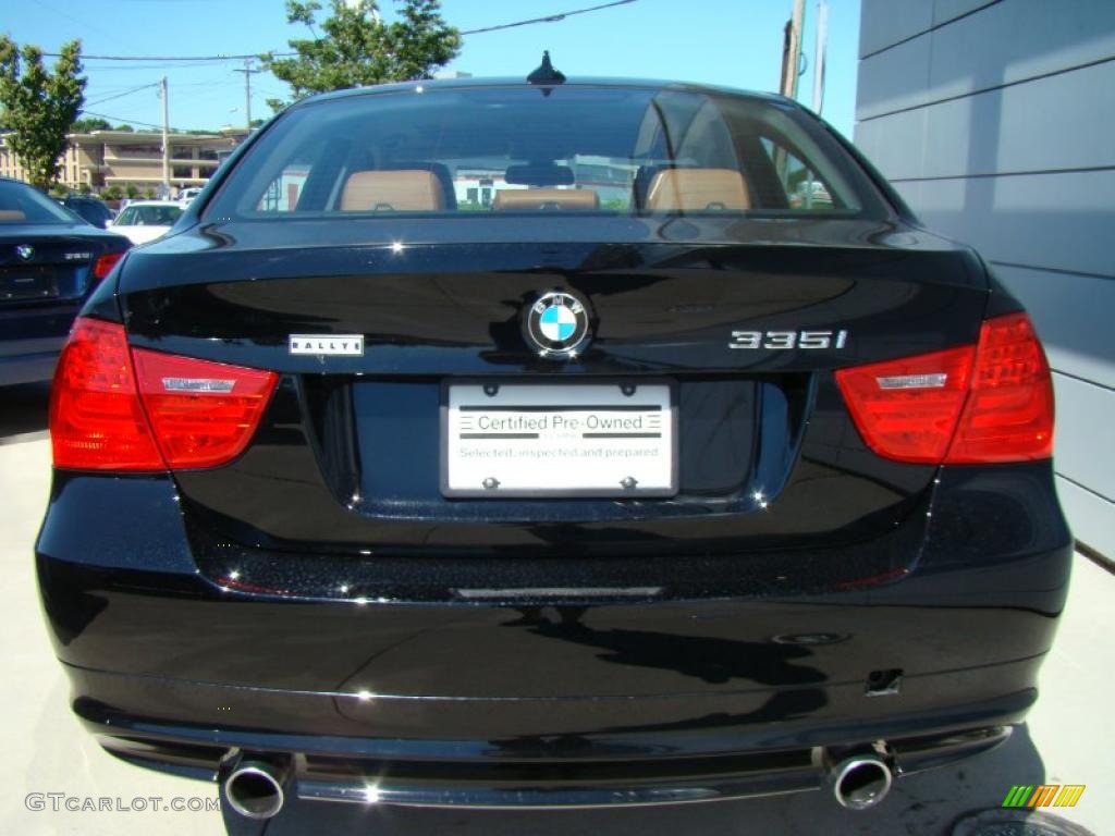 2010 3 Series 335i xDrive Sedan - Jet Black / Saddle Brown Dakota Leather photo #3