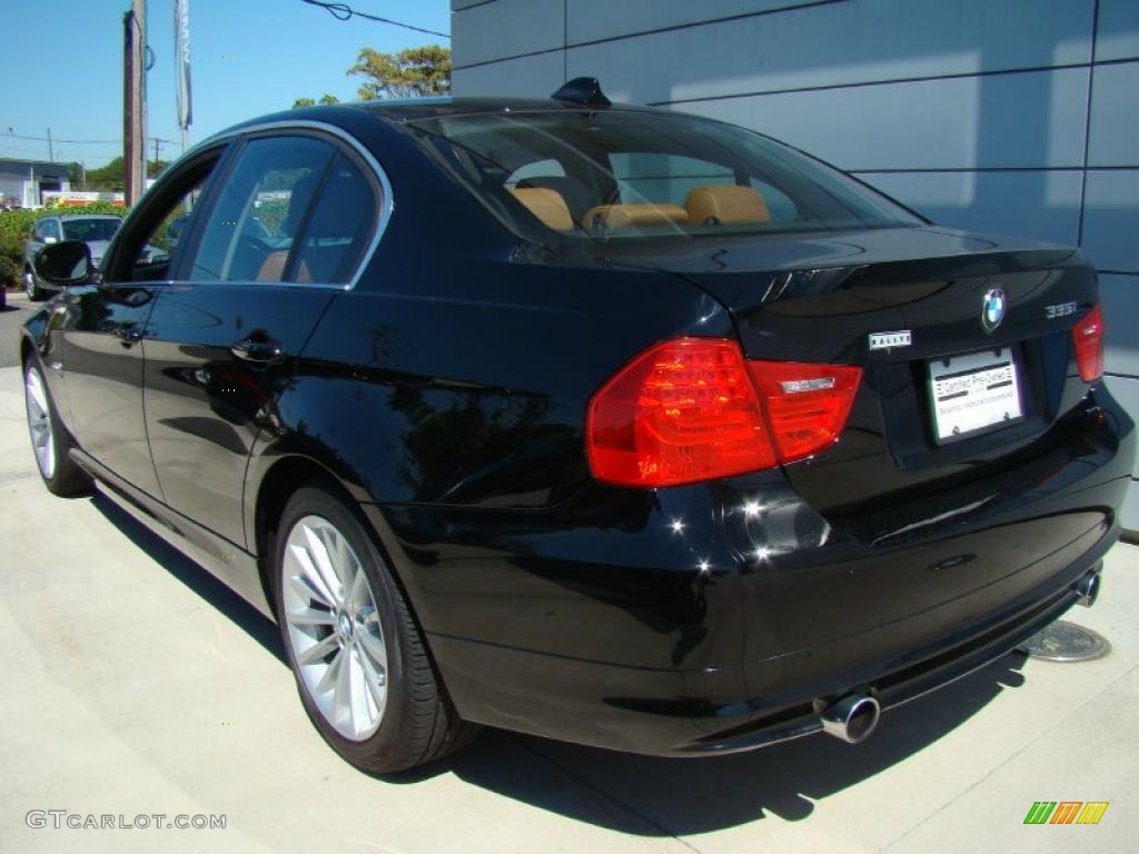 2010 3 Series 335i xDrive Sedan - Jet Black / Saddle Brown Dakota Leather photo #4