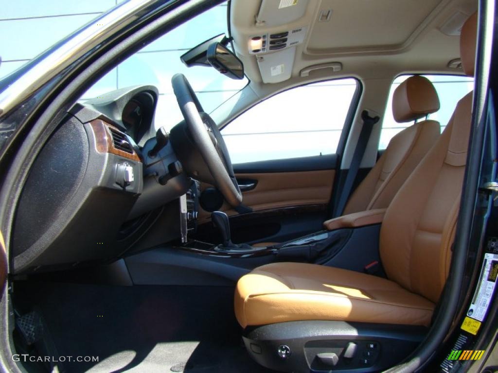2010 3 Series 335i xDrive Sedan - Jet Black / Saddle Brown Dakota Leather photo #8