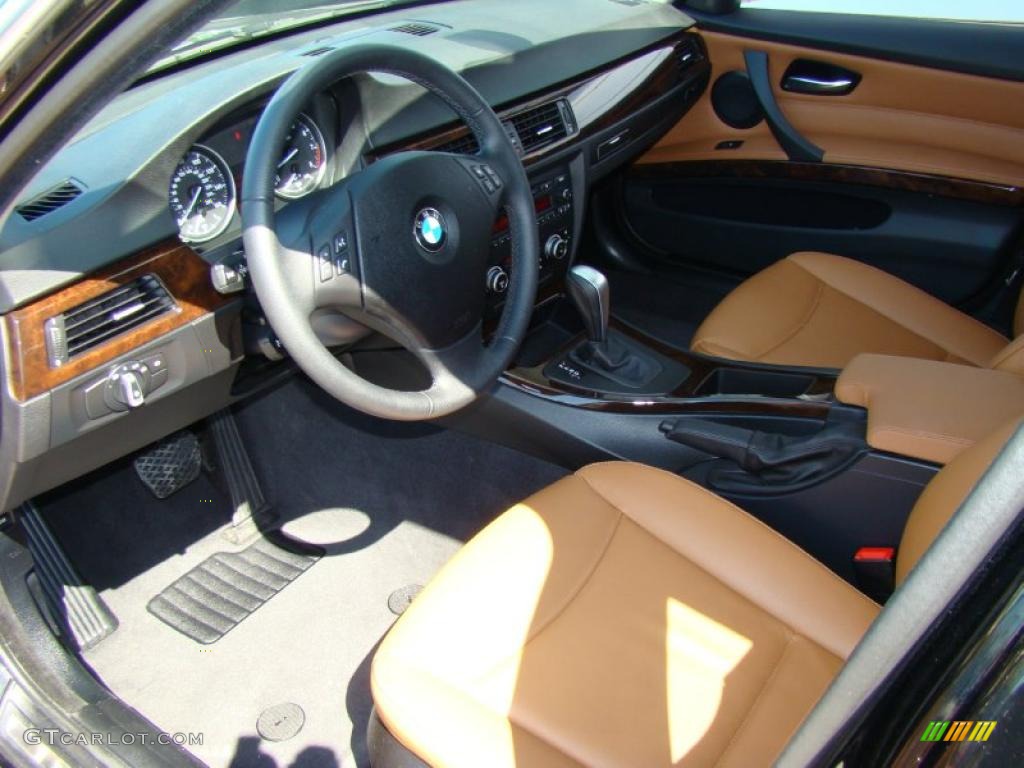 2010 3 Series 335i xDrive Sedan - Jet Black / Saddle Brown Dakota Leather photo #9