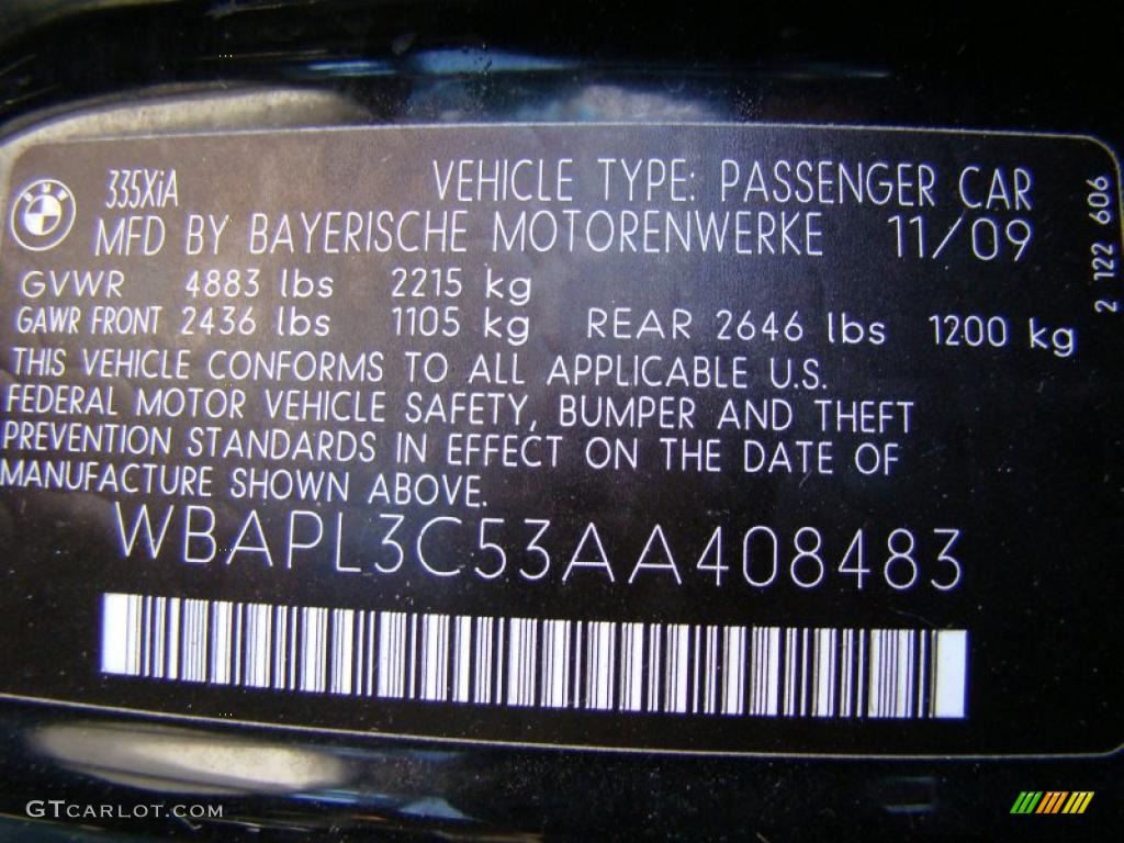 2010 3 Series 335i xDrive Sedan - Jet Black / Saddle Brown Dakota Leather photo #14