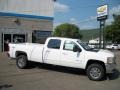 2011 Summit White Chevrolet Silverado 3500HD LTZ Crew Cab 4x4  photo #3