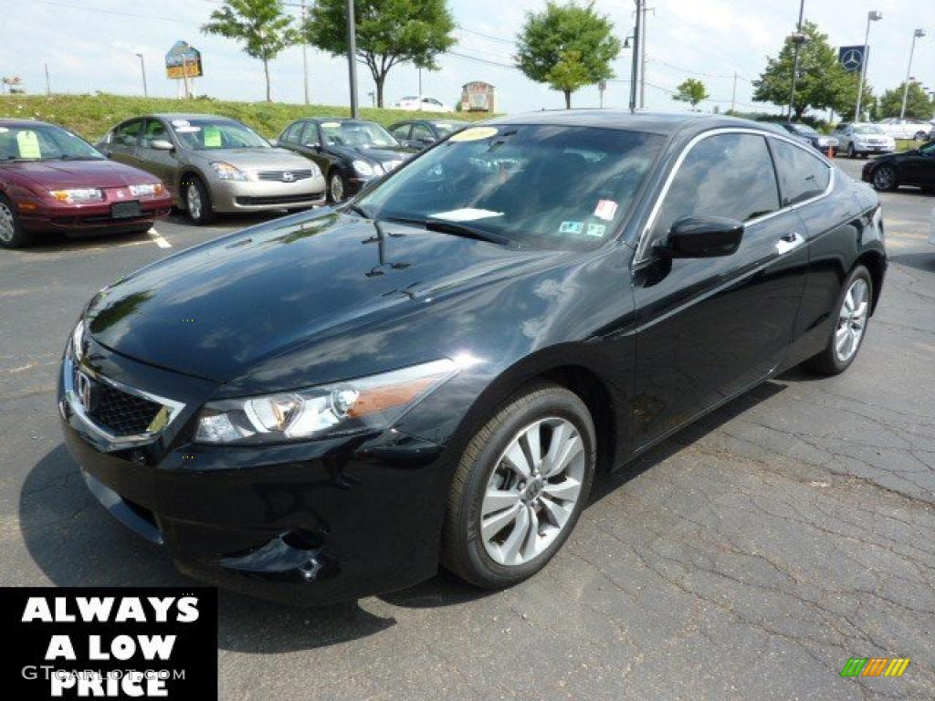 2009 Accord LX-S Coupe - Crystal Black Pearl / Black photo #3