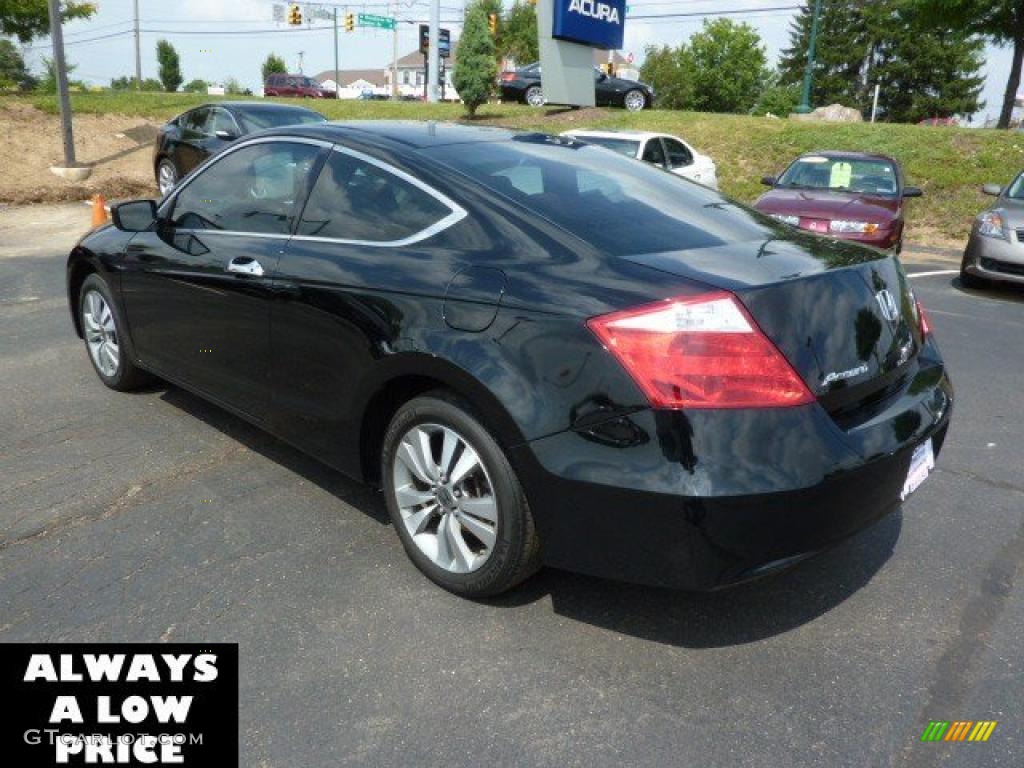 2009 Accord LX-S Coupe - Crystal Black Pearl / Black photo #5