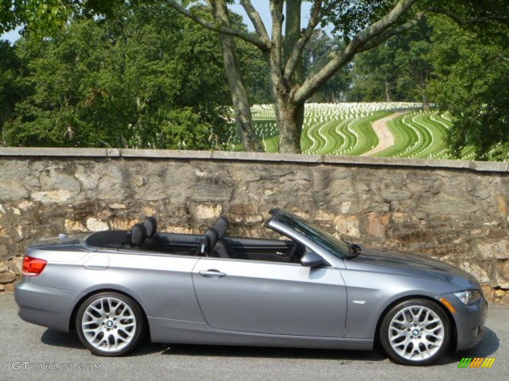 2007 3 Series 328i Convertible - Space Gray Metallic / Black photo #2