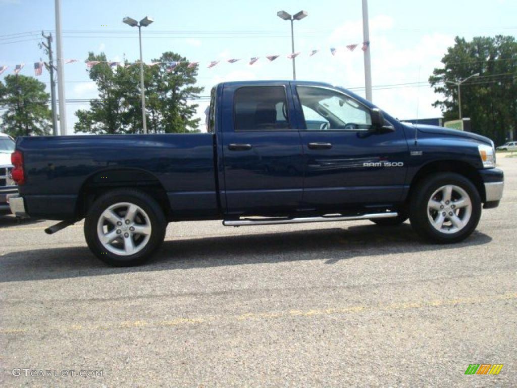 2007 Ram 1500 Big Horn Edition Quad Cab 4x4 - Patriot Blue Pearl / Medium Slate Gray photo #5