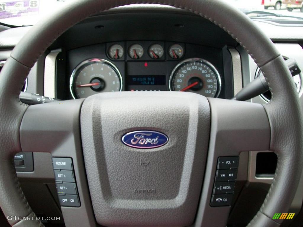 2010 F150 XLT SuperCrew 4x4 - Sterling Grey Metallic / Medium Stone photo #13