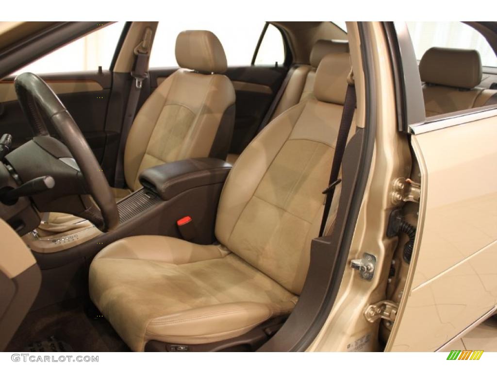 2008 Malibu LT Sedan - Sandstone Metallic / Cocoa/Cashmere Beige photo #9