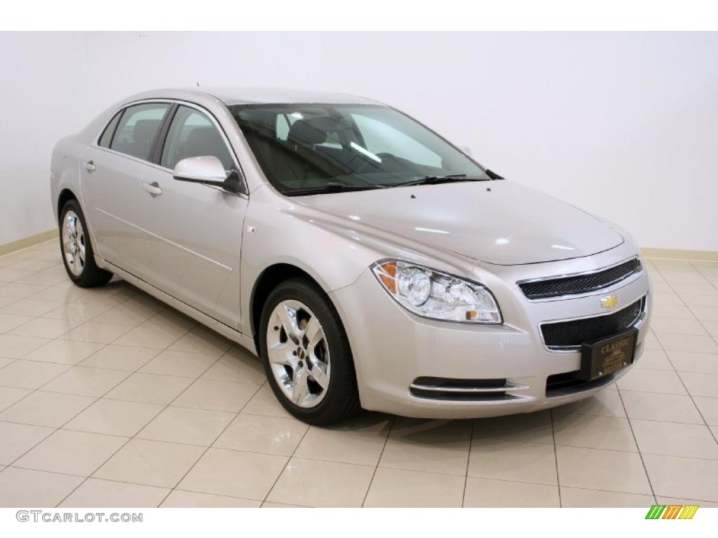 2008 Malibu LT Sedan - Silverstone Metallic / Ebony photo #1