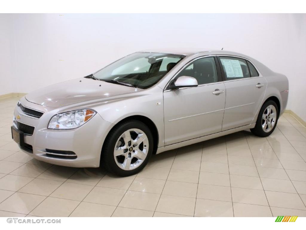 2008 Malibu LT Sedan - Silverstone Metallic / Ebony photo #3