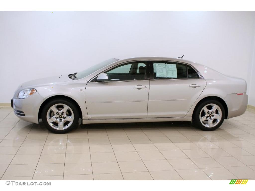 2008 Malibu LT Sedan - Silverstone Metallic / Ebony photo #4