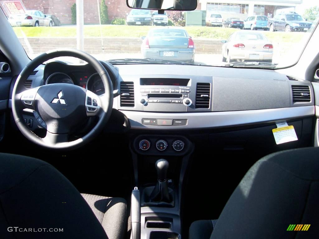 2009 Lancer ES Sport - Tarmac Black Pearl / Black photo #27