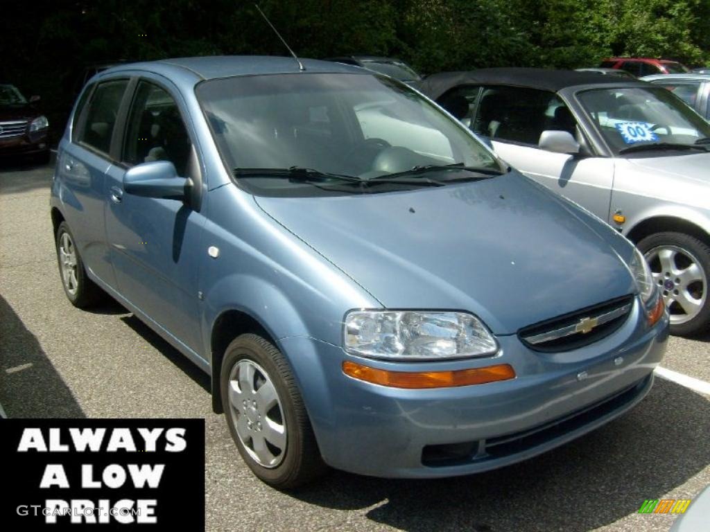 2007 Aveo 5 Hatchback - Icelandic Blue / Charcoal Black photo #1