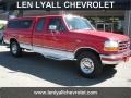 1997 Laser Red Metallic Ford F250 XL Extended Cab #35552116