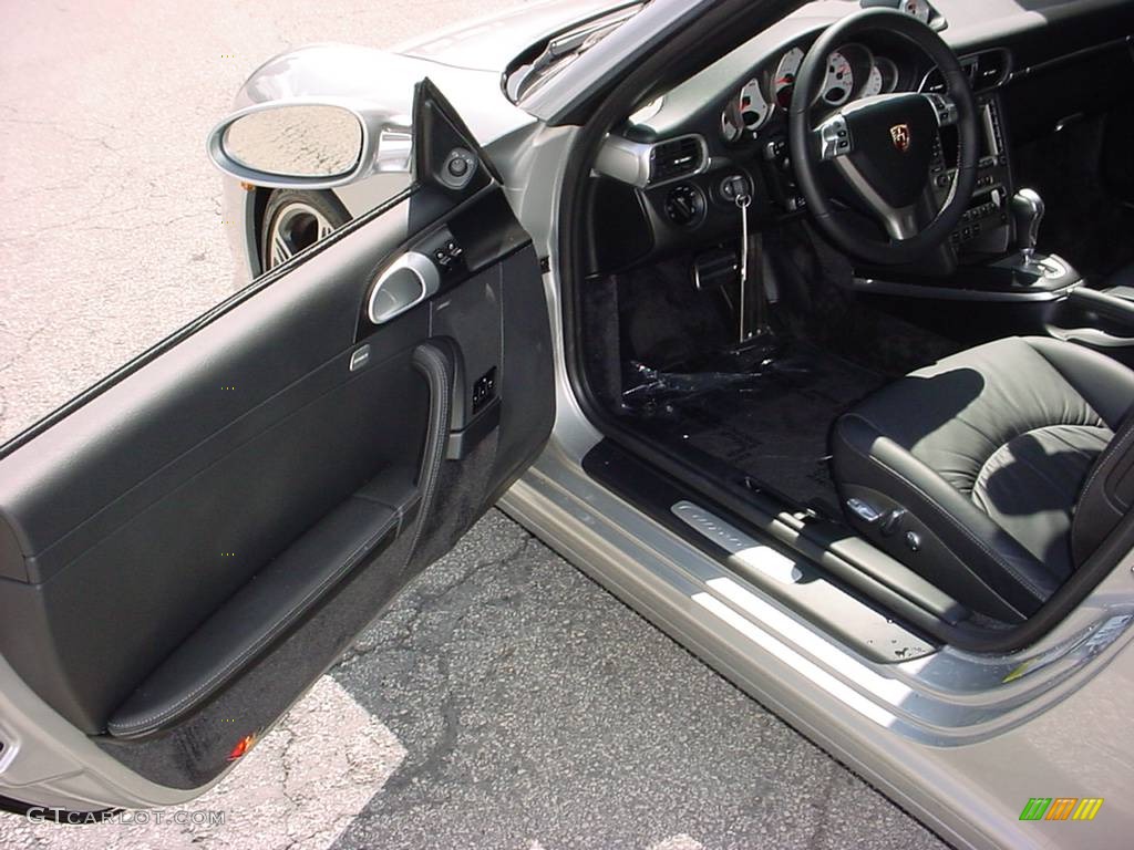 2008 911 Carrera 4S Coupe - Arctic Silver Metallic / Black photo #9