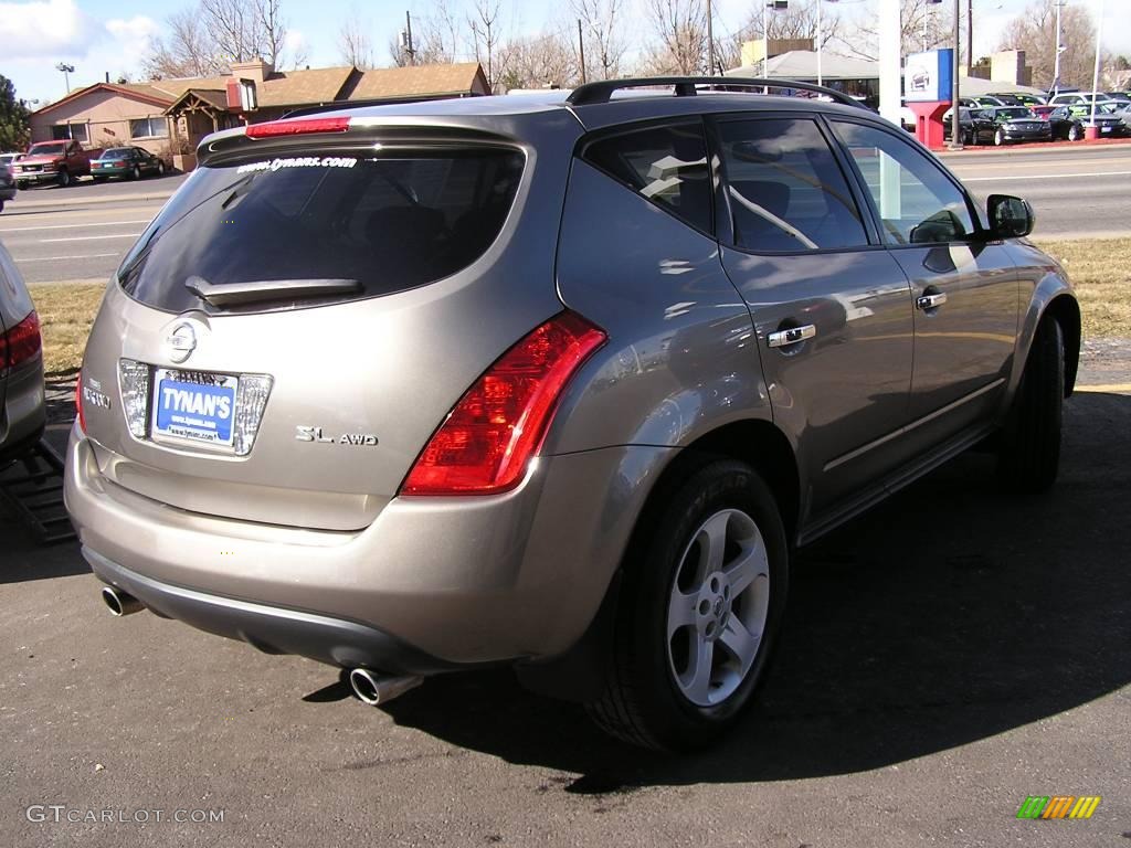 2004 Murano SL AWD - Polished Pewter Metallic / Charcoal photo #4