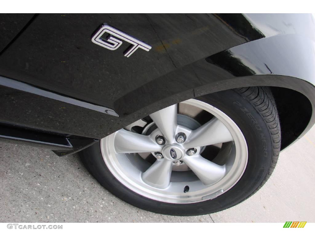 2007 Mustang GT Premium Coupe - Black / Medium Parchment photo #9