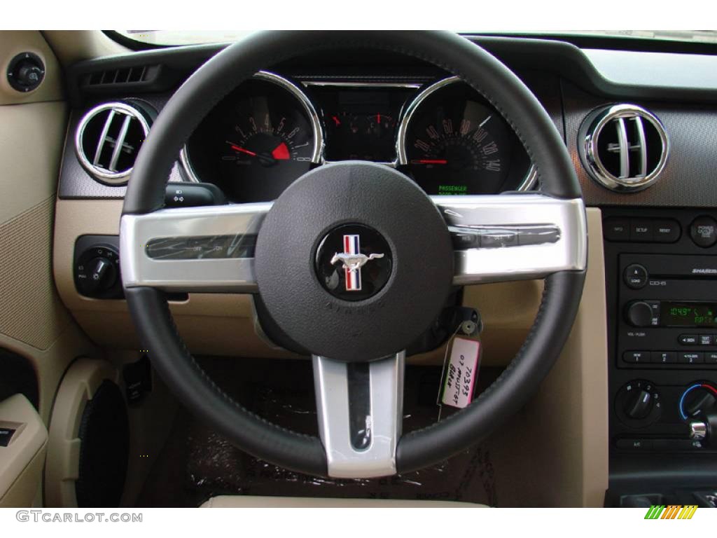 2007 Mustang GT Premium Coupe - Black / Medium Parchment photo #18