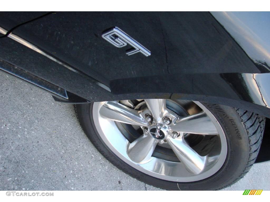 2007 Mustang GT Premium Coupe - Black / Medium Parchment photo #7