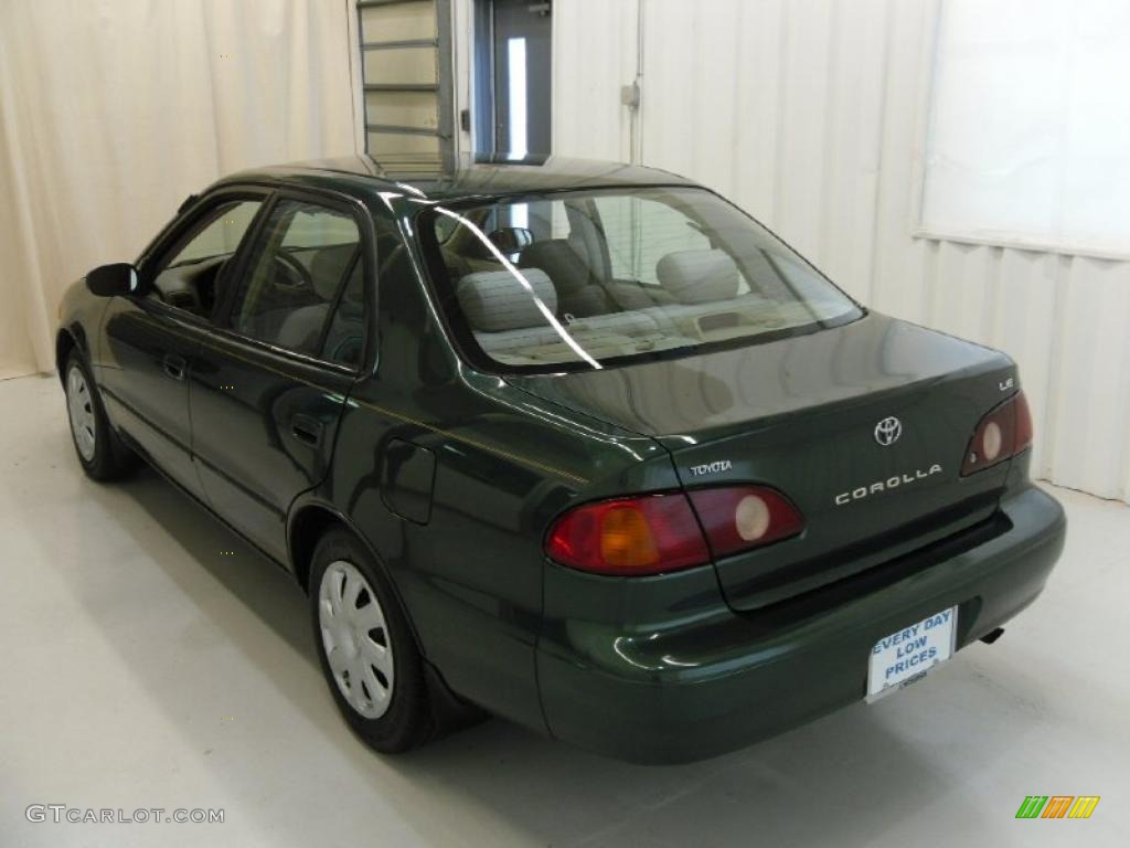 2001 Corolla LE - Woodland Green Pearl / Pebble Beige photo #2