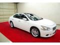2009 Winter Frost White Nissan Maxima 3.5 SV Premium  photo #1