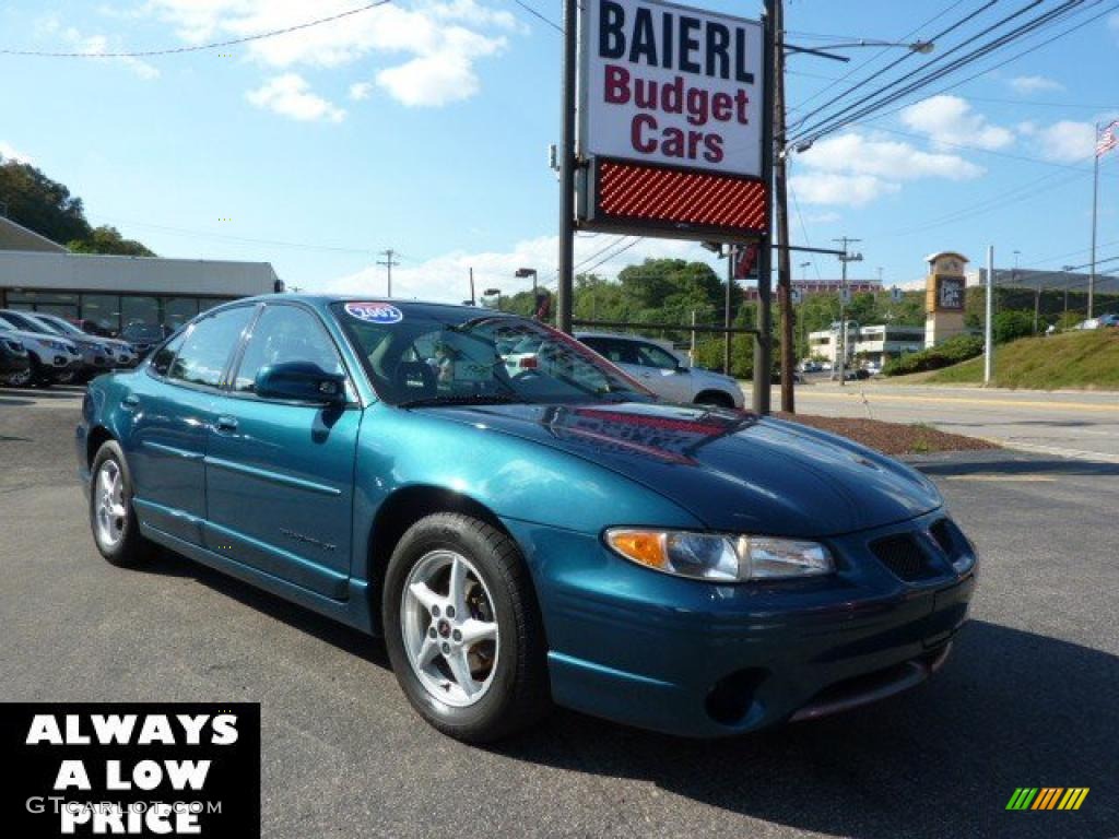 2002 Grand Prix GT Sedan - Dark Tropic Teal Metallic / Graphite photo #1