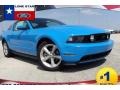 2010 Grabber Blue Ford Mustang GT Premium Coupe  photo #34